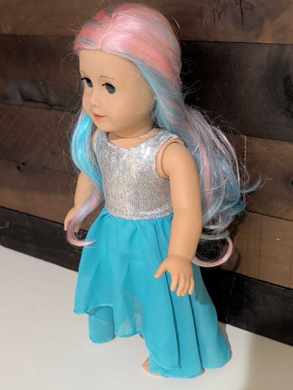 American Girl Truly Me #88  Pastel-pink- Blue Hair Fashion Doll 18"X6.5" - Picture 7 of 9